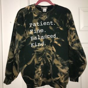 Bleach Tie Dye crew neck sweatshirt
